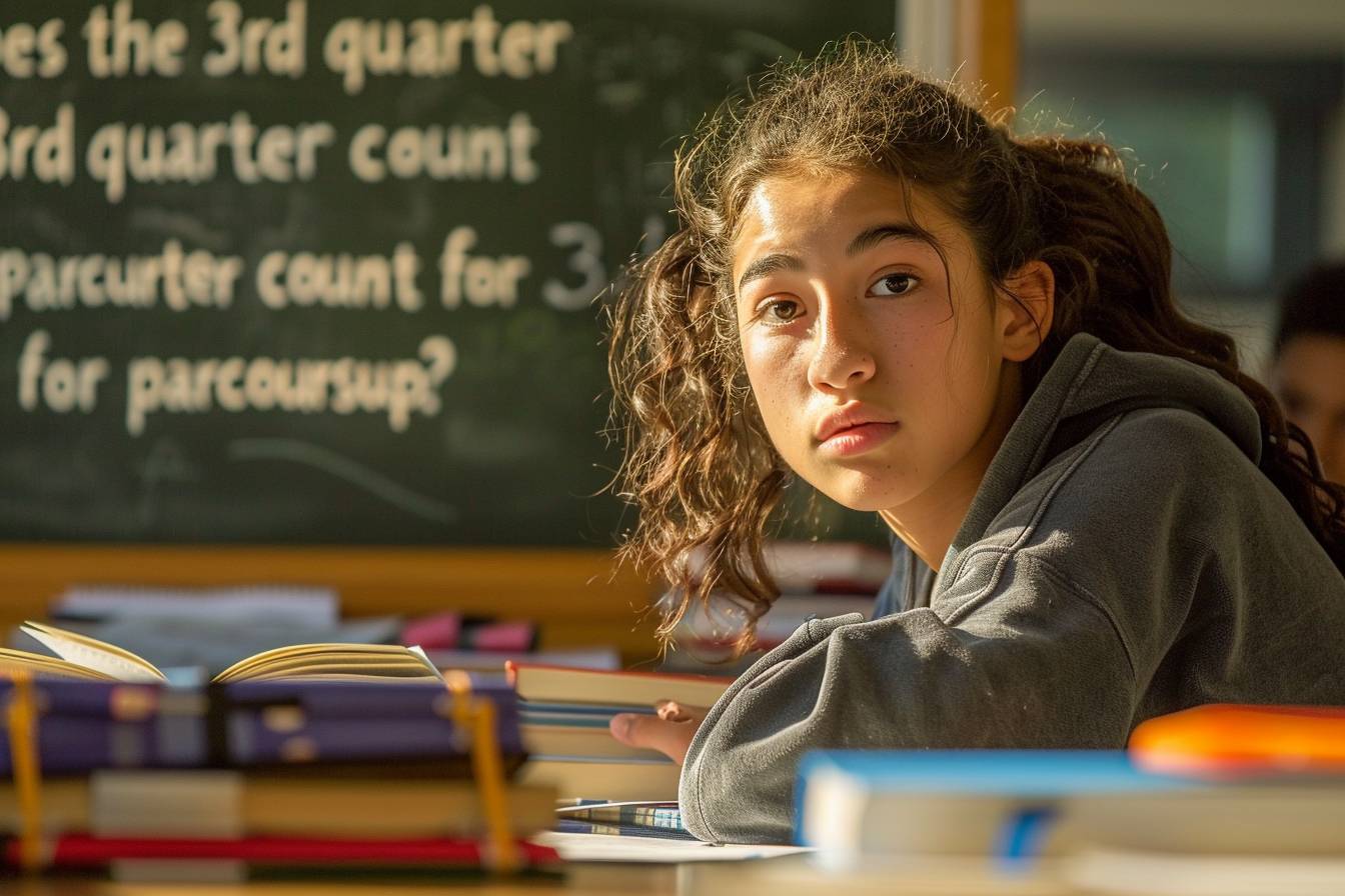 Est-ce que le 3 ème trimestre compte pour Parcoursup